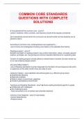 CCC COMMON CORE EXAM STUDY GUIDE QUESTIONS WITH COMPLETE SOLUTIONS