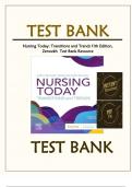 Test Bank Resource For Zerwekh’s Nursing Today- Transitions and Trends, 11th Edition (Chapters 1-26)