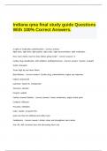 Indiana qma final study guide Questions With 100% Correct Answers