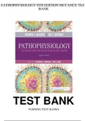 Pathophysiology 8th Edition Mccance Test Bank