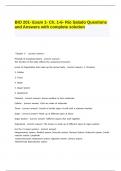 BIO 201- Exam 1- Ch. 1-6- Rio Salado Questions and Answers with complete solution.