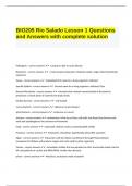 BIO205 Rio Salado Lesson 1 Questions and Answers with complete solution.