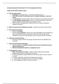 Nursing 422 Spring 2021 Study Guide for Test 2 Neurological and Sensory.