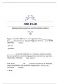 DBIA BUNDLED EXAMS WITH GUARANTEED ACCURATE ANSWERS |VERIFIED