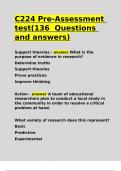 C224 Pre-Assessment test(136 Questions and answers).