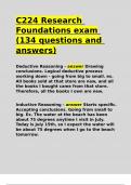 C224 Research Foundations exam (134 questions and answers).