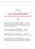 DBIA TEST EXAM 2024/2025 WITH GUARANTEED ACCURATE ANSWERS |VERIFIED