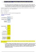 MATH 225N WEEK 7 HYPOTHESIS TESTING QUESTION AND ANSWERS