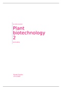 Samenvatting Plant Biotechnology 2 LBT333VN1 - Hoofdstukken 7,8,9,10,11 en 13