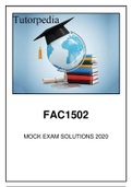 FAC1502 2020 MOCK EXAM WITH FEEDBACK