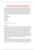 NR603 Week 1 Assignment, Comparison and Contrast Assignment: Migraines and Post-Concussive Syndrome(Graded A+) LATEST UPDATE