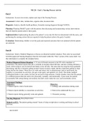 NR 224 - Unit 1 Nursing Process Activity