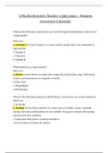 C785 Biochemistry Module 5 Quiz _ 2020 | Biochemistry Module 5 Quiz _ Graded A 