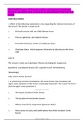 TEST BANK Chapter 18: Breasts, Axillae, and Regional Lymphatics PHYSICAL EXAMINATION AND HEALTH ASSESSMENT 8TH EDITION JARVIS ,100% CORRECT