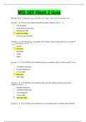 MIS 589 Week 2 : Physical Layer and Data Link Layer - Test Your Knowledge Quiz 