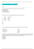 ACCT 505 PRACTICE QUIZ 2 | VERIFIED ANSWERS 