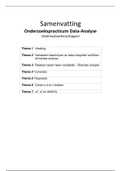 Volledige Samenvatting Cursus Onderzoekspracticum  Inleiding Data-Analyse Onderwijswetenschappen