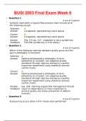 BUSI 2003 Final Exam Week 6  BUSI 2003C- BUSI 2003-Operations Summer 2020 Questions & Answers