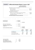 differential analysis report(lease or sell) qiuestions and answers(study plan)