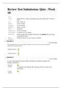 NURS 6501N Week 10 Quiz 2 - Question and Answers