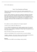 HCS 341 week 4 .docx  HCS/ 341 HR in Health Care                                              Week 4- Team: Remediation and Planning  What were your weakest areas on the week 2 and week 3 signature assignments is there something that was not covered in th