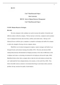 Unit 7 Final Research.docx  HR 353  Unit 7 Final Research Project  Park University  HR 353:  Intro to Human Resource Management  Unit 7 Final Research Project  CLO#1: Human Resource Strategies  Diversity   Diversity strategies in the workplace are used to