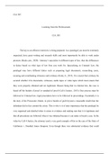 Learning from the Professionals.docx  CJA 305  Learning from the Professionals  CJA 305  The key to an effective interview is being prepared. As a paralegal you must be extremely organized, have great writing and research skills and most importantly be ab