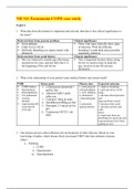 Chamberlain College of Nursing - NR 341Pneumonia-COPD case study (Complete answered solution) Latest Fall 2020/2021