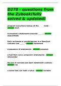 D278 - questions from the Zybook(fully solved & updated)