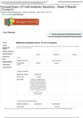 Nurs 615 Focused Exam: UTI with Antibiotic Sensitivity - Week 5 Results | Turned In Medication Selection Score: 15 out of 18 points (LATEST UPDATE)