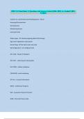 CEH V11 Cheat Sheet 1 | Questions And Answers Latest {2024- 2025} A+ Graded | 100% Verified