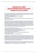 NGN/NCLEX PREP QUESTIONS/RATIONALES WITH COMPLETE SOLUTIONS