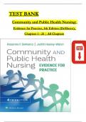 TEST BANK for Community and Public Health Nursing 4th Edition by DeMarco & Walsh, All Chapters 1 - 25 Complete, Verified Latest Edition ISBN: 9781975196554