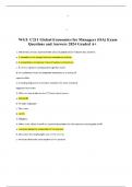 WGU C211 Global Economics for Managers (OA) Exam Questions and Answers 2024 Graded A+