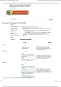 NURS 301 Health History Results | Completed Information Processing : 36 of 36 (100.0%) Graded A+