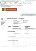  NURS 615 Focused Exam: Pediatric GAS Pharyngitis - Week 6 Results | Turned In Subjective Data Collection: 31 of 31 (100.0%) Graded A+