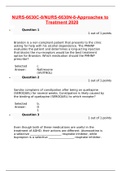 NURS-6630C-8/NURS-6630N-8-Approaches to Treatment 2020 Questions & ALL Answers)