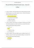 NR 326 MENTAL HEALTH B Quiz 2020 |NR326 MENTAL HEALTH VERSION B Quiz 2020  – ( Download to Score A Grade)