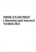 NBME EXAM PREP ( Questions and Answers) Verified 2023-24