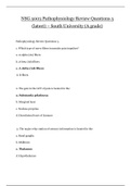 NSG 5003  / NSG5003 Pathophysiology Review Questions 5 (latest) – South University (A grade)