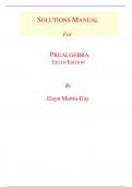 Solutions Manual for Prealgebra 8th Edition By Elayn Martin-Gay (All Chapters, 100% Original Verified, A+ Grade)