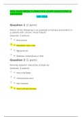 NSG 6440 WEEK 9 PRACTICE EXAM QUESTIONS & ANSWERS, 100 Q&A / NSG6440 WEEK 9 PRACTICE EXAM QUESTIONS & ANSWERS, 100 Q&A: GRADED A | 100% CORRECT |SOUTH UNIVERSITY