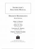 Discrete Mathematics (Classic Version) 5th Edition John A. Dossey SOLUTION