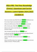 FBLA-PBL- Test Your Knowledge (Trivia) | Questions and Correct Answers | Latest Update 2024/2025 | Graded A+