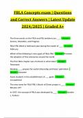 FBLA Concepts exam | Questions and Correct Answers | Latest Update 2024/2025 | Graded A+