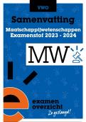 Samenvatting Maatschappijwetenschappen Examen VWO 2024