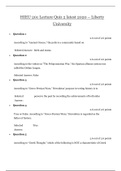 HIEU 201 Chapter 2 quiz answers | HIEU201 Chapter 2 quiz answers - Liberty University ( A Grade)