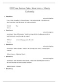 HIEU 201 | HIEU201   Lecture Quiz 4 latest 2020 – Liberty University ( A Grade)