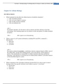 TEST BANK PATHOPHYSIOLOGY THE BIOLOGIC BASIS FOR DISEASE IN ADULTS AND CHILDREN 8th Edition. QUESTIONS & ANSWERS WITH RATIONALE . A GRADED. 