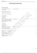  LCDC online practice exam    Terms in this set (50)  A client's treatment plan contains the following statement:  "This individual has a history of chronic relapse during periods of high stress."  This is an example of which of the following:  a